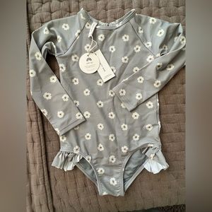 Quincey Mae petunia rashguard toddler swimsuit